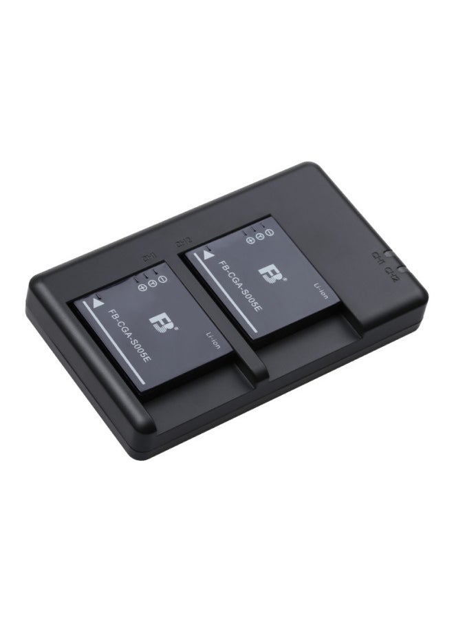 Generic - Fengbiao CGA-S005E Battery Charger Ricoh GR2 Camera Battery DB-65 For Panasonic LX3 FX5-Standard Capacity:S005E Single Battery - Image 1