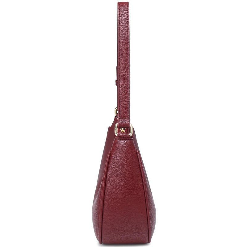 WSRYDJDL Crescent Shoulder Bags for Women Cute Hobo Tote Handbag Under the Arm Purses Mini Clutch Purse with Zipper Closure (Lychee cherry Red) - Image 3