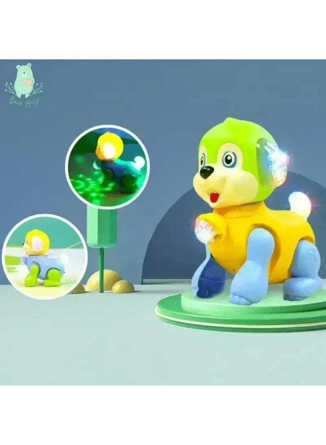 Walking Dog Toy with LED Lights, Music, and Traction Rope, Pull Along Interactive Puppy for Toddlers - Image 4