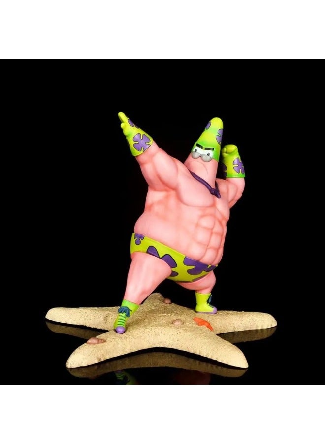 Special 2021 Patrick Swimwear Muscle Meat Doll Model Boxed Hand-Color:Patrick Star 1 # (refles)  - Image 5