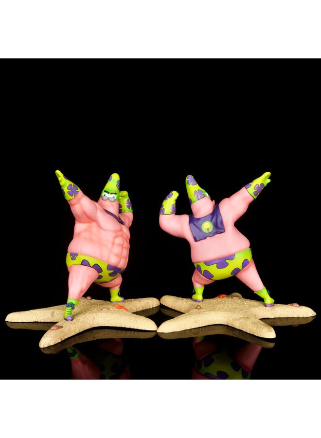 Special 2021 Patrick Swimwear Muscle Meat Doll Model Boxed Hand-Color:Patrick Star 1 # (refles)  - Image 3