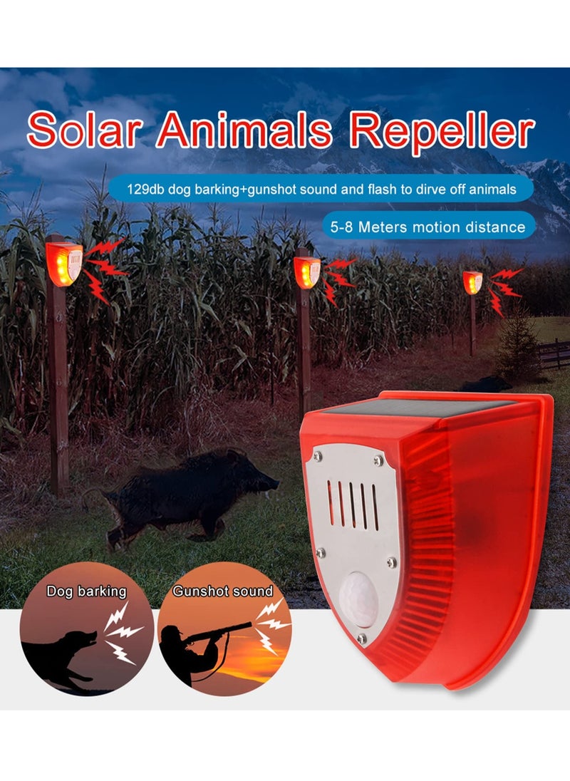 Generic - Solar Powered Motion Sensor Security Lights with Siren and Flashing LED for Home Farm and Yard Protection - Image 1