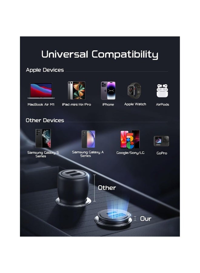 USB C Car Charger [USB C 30W+USB A 30W] PD3.0 5A Fast Charge Lighter USB Car Charger Metal USB Car Charger Adapter For IPhone 15 14 13 12 11 Pro Max Samsung S21 - Image 5