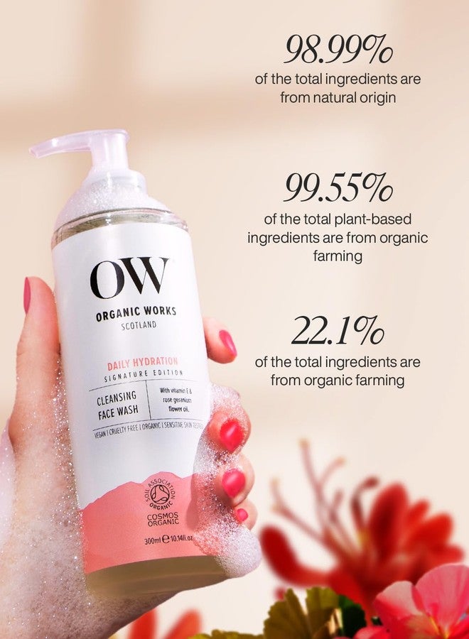 OW Organic Works Daily Hydration Cleansing Face Wash for Unisex - 10.14 oz Face Wash - Image 5
