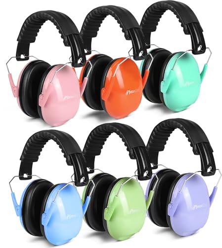 MelonArt Kids Ear Protection Earmuffs 6 Pack Noise Cancelling Headphones for Kids 27dB Toddler Soundproof Headphones Noise Reduction for Autism Sensory Shooting - Image 1