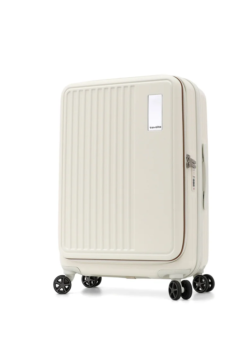 ترافلايت Travelite Hard Shell Luggage Trolley Bag 3-Piece Set, IVORY(S-20",M-24",L-28")