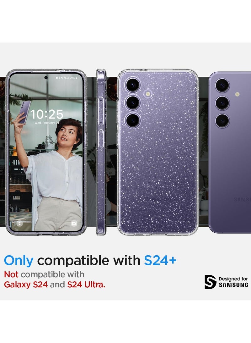 Spigen غطاء حماية جليتر كريستال سائل لهاتف سامسونج جالاكسي S24 PLUS (2024) - كريستال كوارتز - Image 2