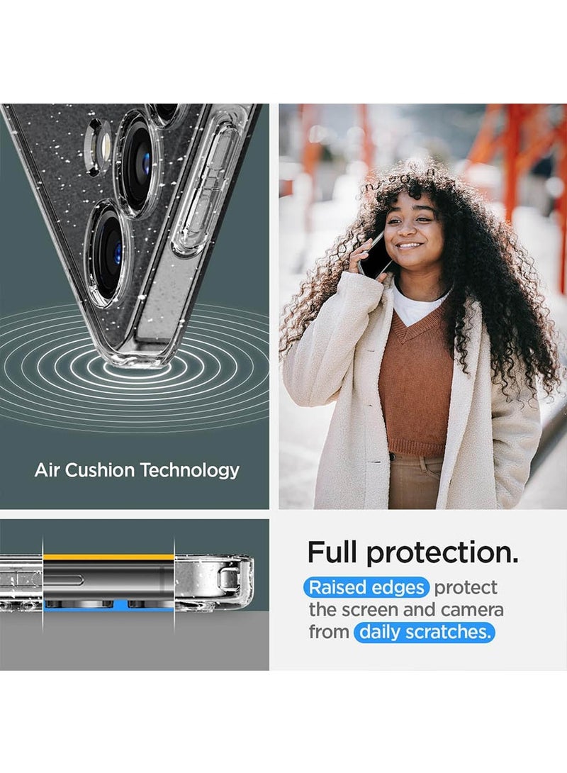 Spigen غطاء حماية جليتر كريستال سائل لهاتف سامسونج جالاكسي S24 PLUS (2024) - كريستال كوارتز - Image 5