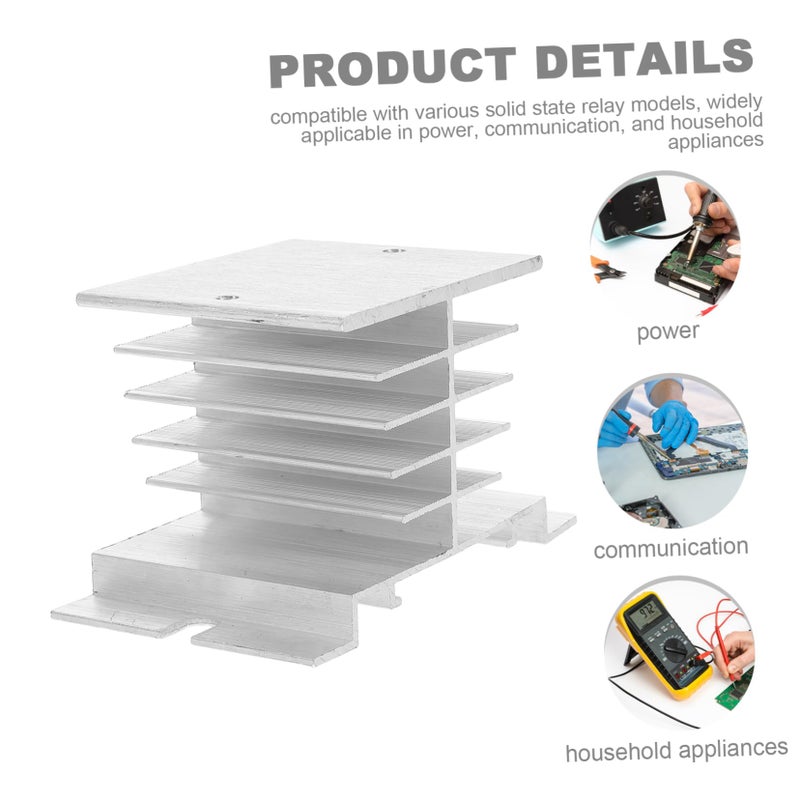 3Pcs Aluminum Cooling Fin Heat Sink for Relay Rectifier Bridge Efficient Heat Dissipation - Image 4