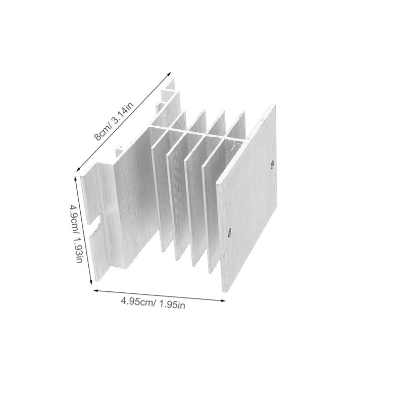 3Pcs Aluminum Cooling Fin Heat Sink for Relay Rectifier Bridge Efficient Heat Dissipation - Image 3
