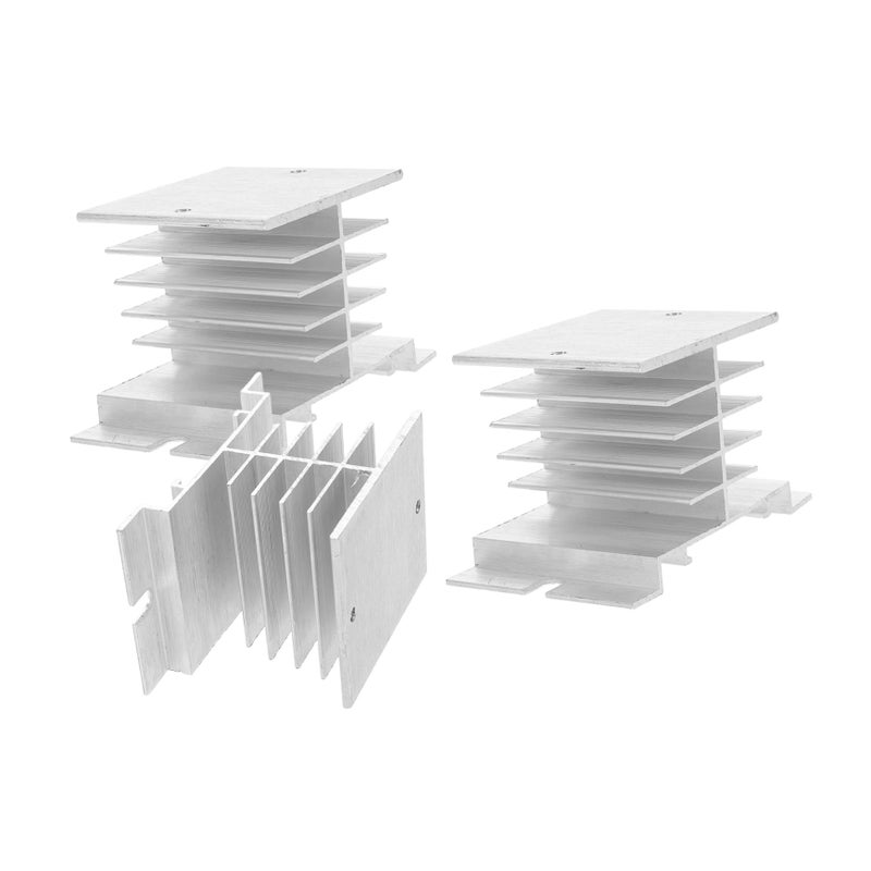 3Pcs Aluminum Cooling Fin Heat Sink for Relay Rectifier Bridge Efficient Heat Dissipation - Image 2