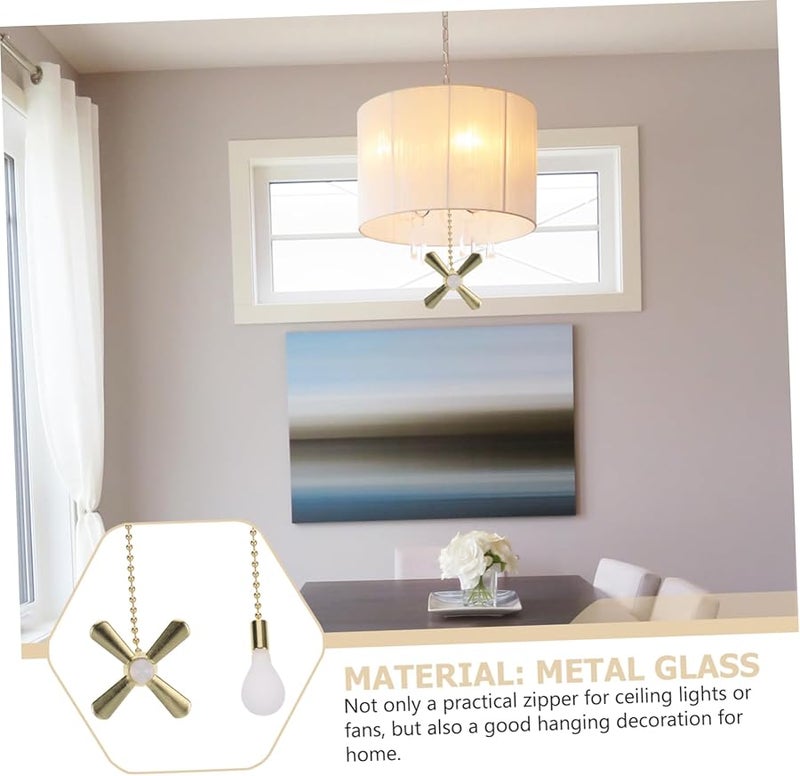 TEHAUX 12 Pack Vintage Pull Chain For Ceiling Fan And Light Bulb Extension Home Decor - Image 4