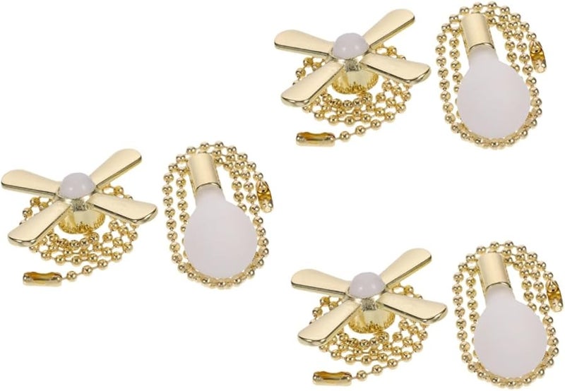 TEHAUX 12 Pack Vintage Pull Chain For Ceiling Fan And Light Bulb Extension Home Decor - Image 1