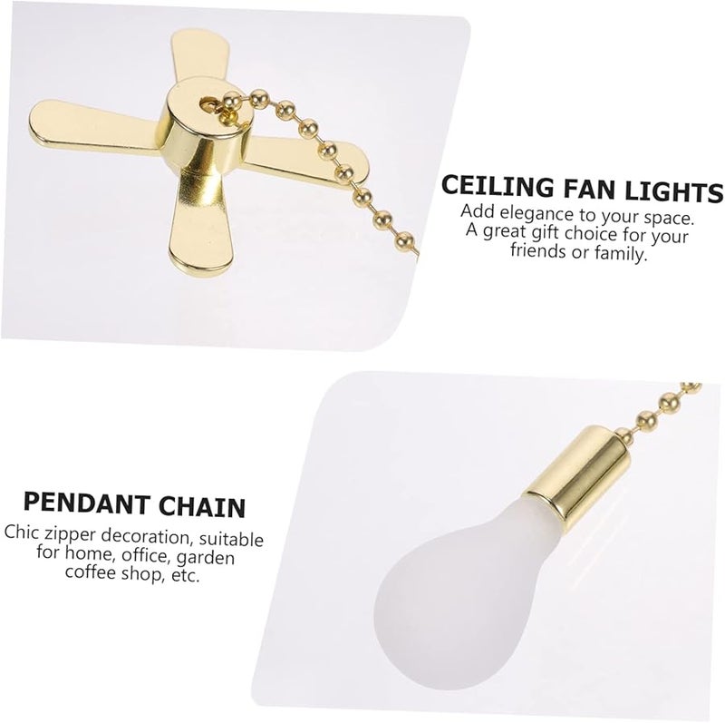 TEHAUX 12 Pack Vintage Pull Chain For Ceiling Fan And Light Bulb Extension Home Decor - Image 3