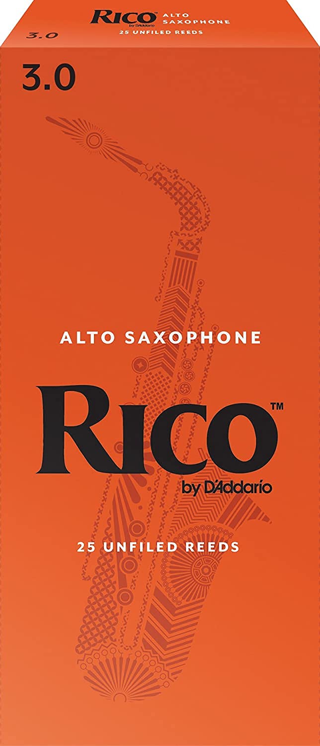 D'Addario Rico Alto Sax Reeds, Strength 3.0, 25-pack - Image 1