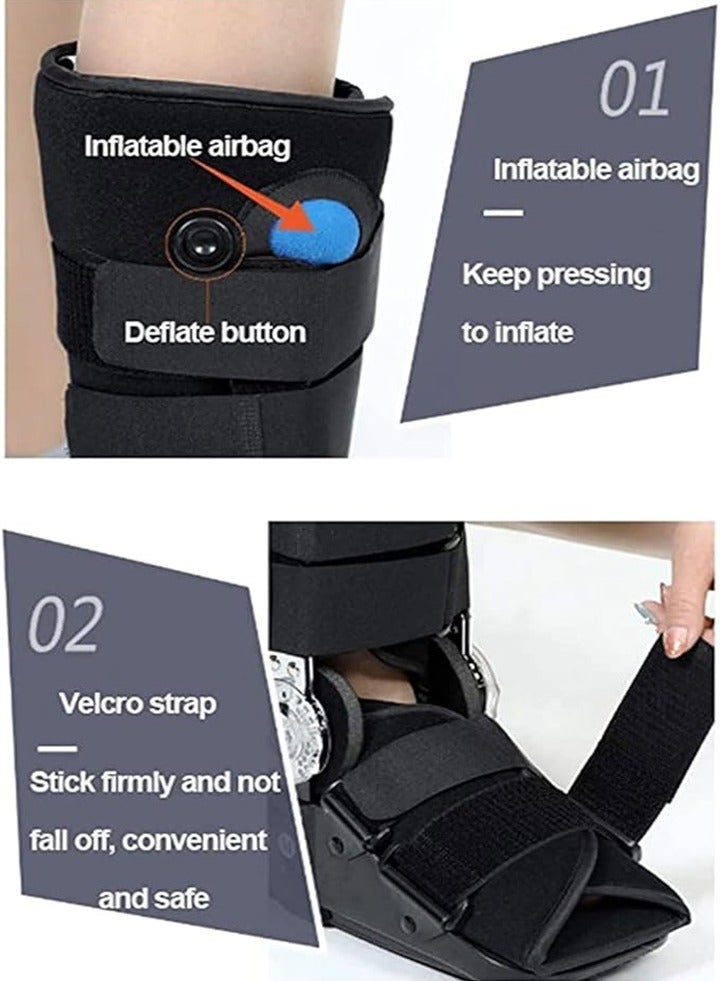 Upgraded Adjustable Chuck Plantar Fasciitis Fracture Boots, Ultralight Adjustable Achilles Tendonitis Rest Splint for Foot Drop Correction Braces, Unisex, Suitable for Left and Right Foot - Image 2