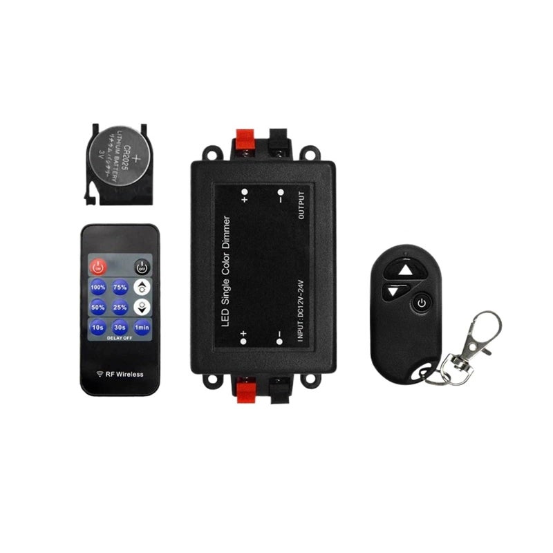 11 Key 8A Dimming Controller For Single Color LED Strip Light DC 12V 24V RF - Image 3