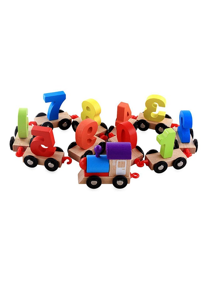 لعبة للتعلم المبكر بتصميم قطار خشبي متين - Image 2