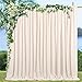 QueenDream Champagne Backdrop Curtains for Wedding 2 Panels 5ft x 10ft Deep Champagne Curtain Back Drop for Parties - Image 2