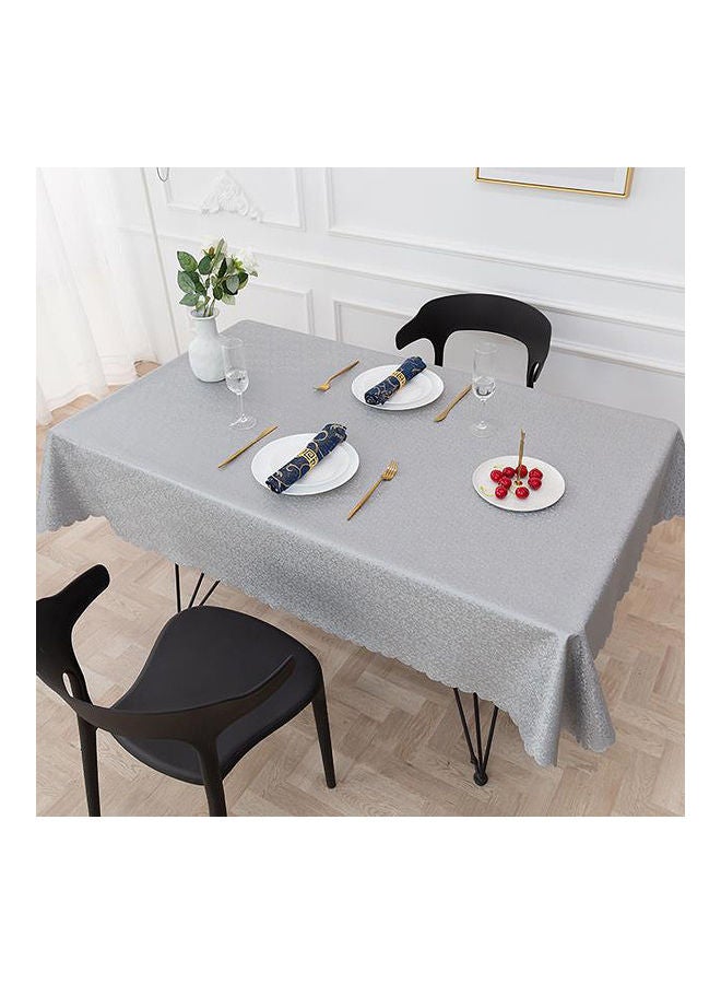 Nordic Style Disposable Waterproof Table Cloth PVC  Rectangular 140 x 180cm Grey 140 x 180cm - Image 1
