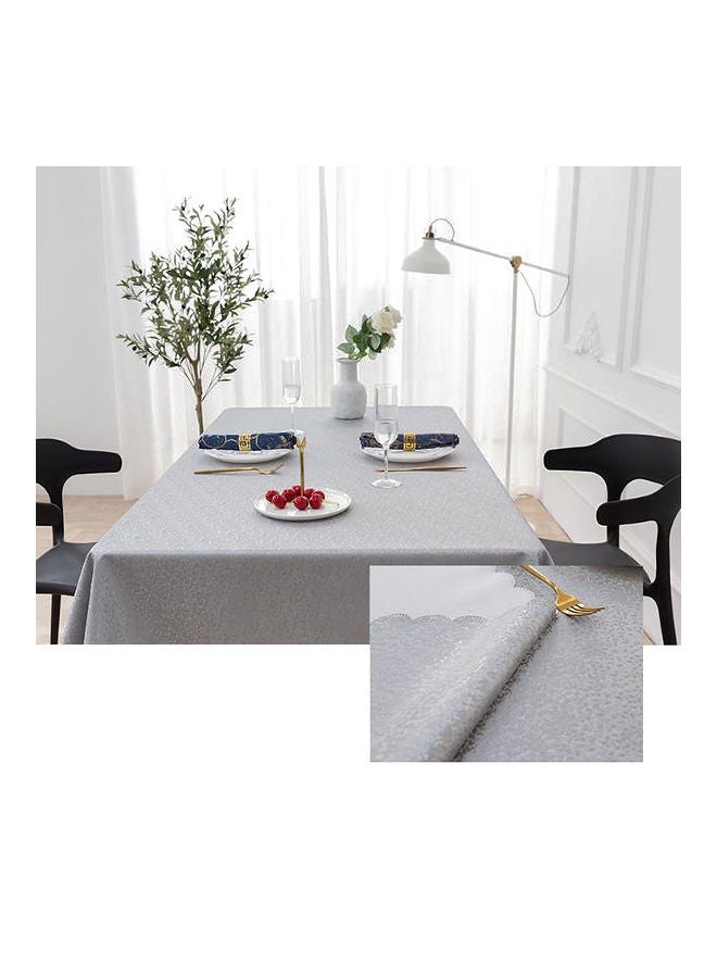 Nordic Style Disposable Waterproof Table Cloth PVC  Rectangular 140 x 180cm Grey 140 x 180cm - Image 2
