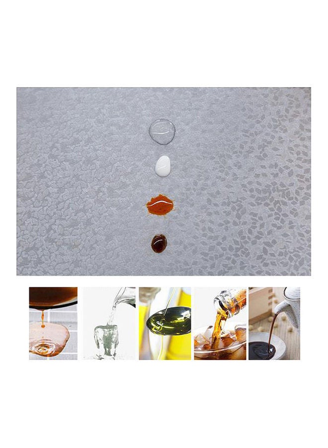 Nordic Style Disposable Waterproof Table Cloth PVC  Rectangular 140 x 180cm Grey 140 x 180cm - Image 3