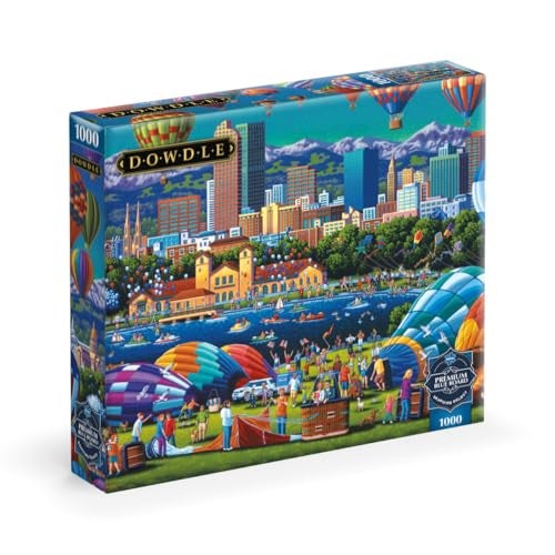Buffalo Games Sapphire Select Eric Dowdle Balloon Spectacular 1000 Piece Jigsaw Puzzle Challenging Fun Blue Core Puzzle Board Giftable Display Box Full Size Poster Included - Image 1