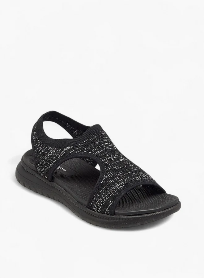 Flora Bella By Shoexpress Women's Textured Comfort Sandals with Backstrap