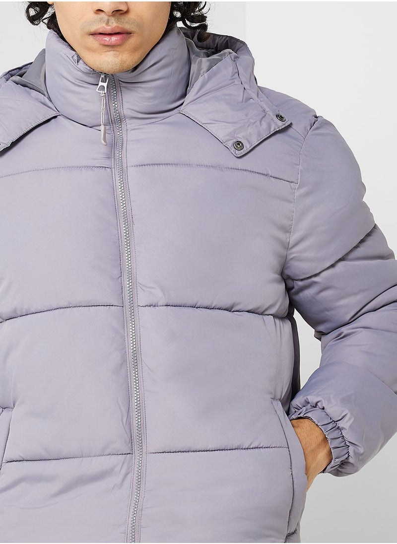BRAVE SOUL - Padded Puffer Jacket With Hood Detail - Image 1