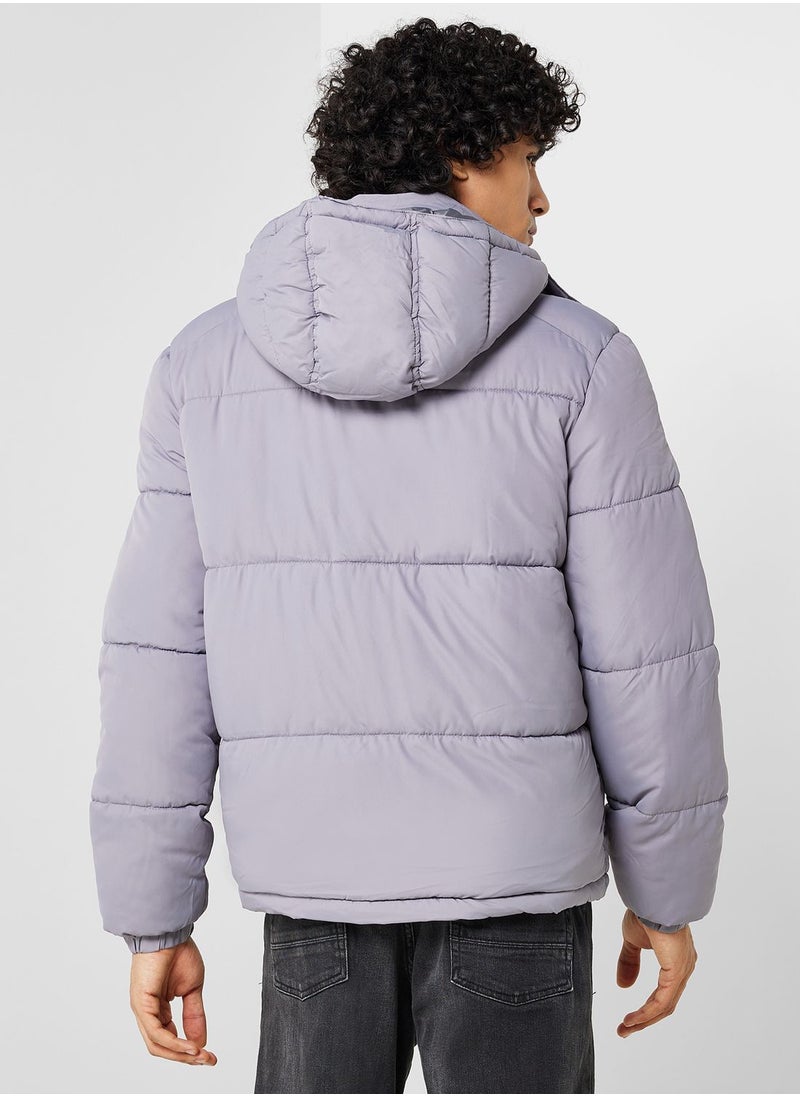 BRAVE SOUL - Padded Puffer Jacket With Hood Detail - Image 1