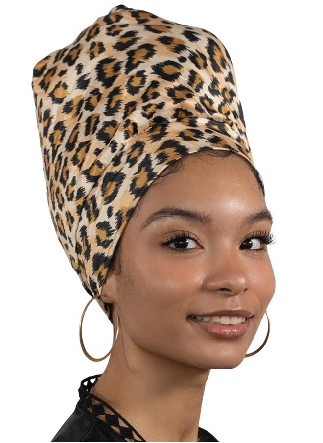 Olivia Sylx Satin Hair Wrap - Satin Sleep Cap & Hair Bonnet for Sleeping - Satin Lined Sleep Cap, Sleeping Bonnet Satin Head Wrap  - Image 1