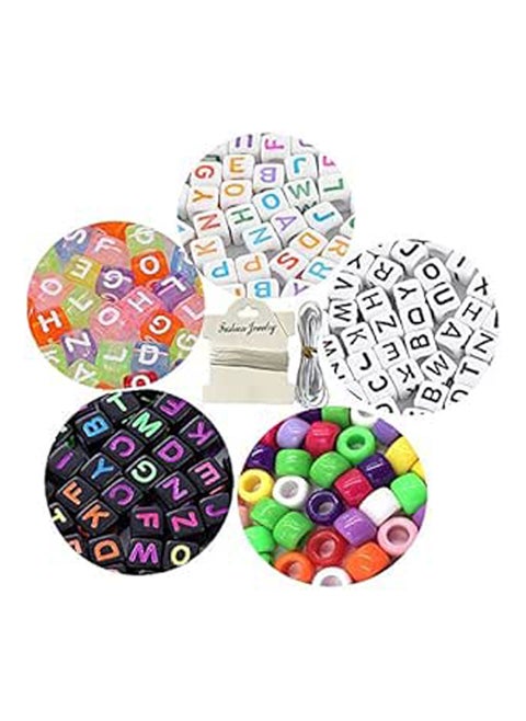 1050 Pcs Letter Beads with Elastic line and Cry
