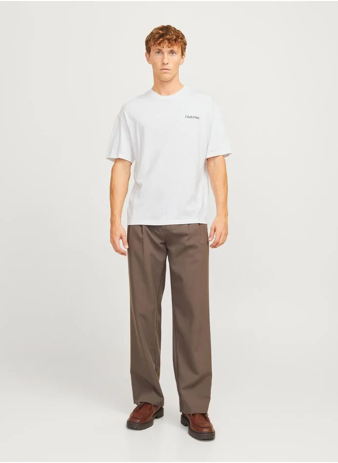 JACK & JONES Back Graphic Print Wide Fit T-Shirt