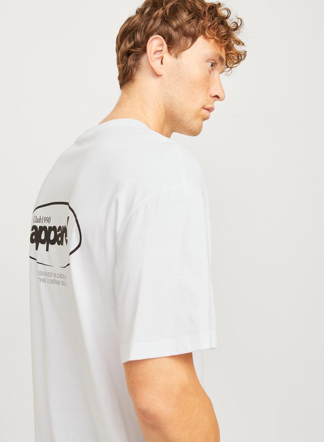 JACK & JONES Back Graphic Print Wide Fit T-Shirt  - Image 4