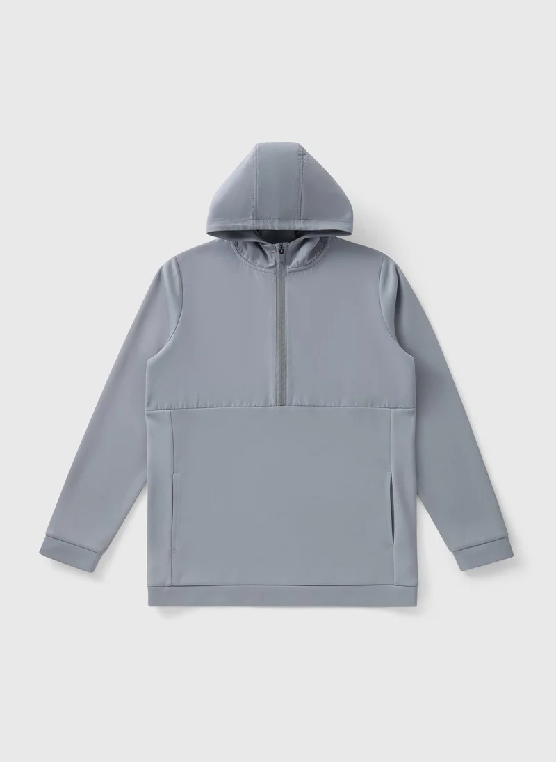 Matalan Boys Grey Half Zip Hoodie