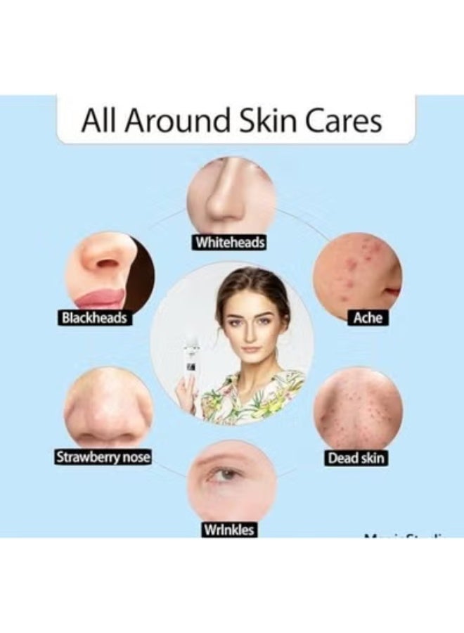 جهاز تقشير البشرة بالموجات فوق الصوتية – أداة تنظيف المسام وإزالة الرؤوس السوداء – ملعقة عناية بالبشرة لتقشير الوجه وتنظيف المسام بعمق - Image 3