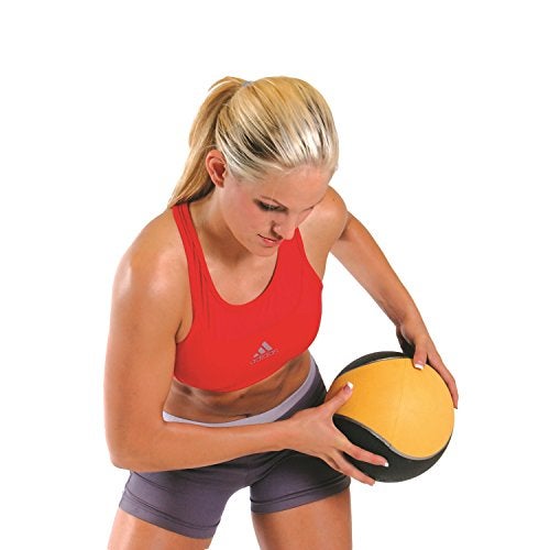 CAP Barbell Rubber Medicine Ball, 8-Pound, Yellow - Image 4