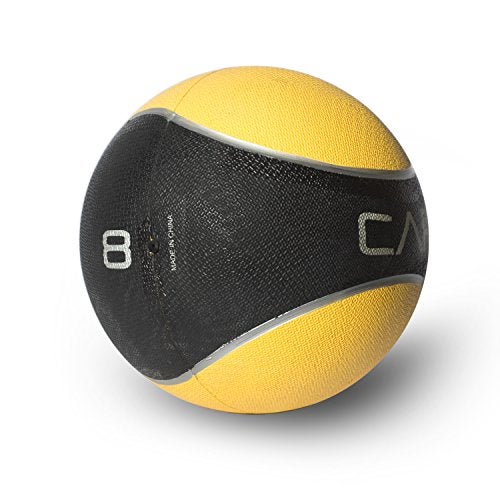 CAP Barbell Rubber Medicine Ball, 8-Pound, Yellow - Image 3