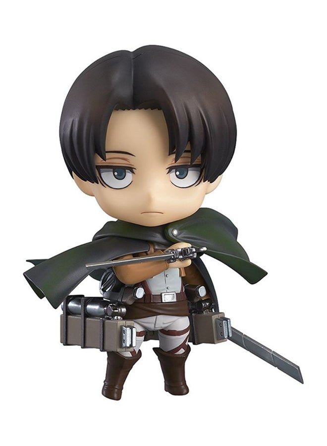 Levi Nendoroid Attack On Titan Collectible Action Figure Toy For Kids With Cape 10.16x5.08x5.08cm - Image 1