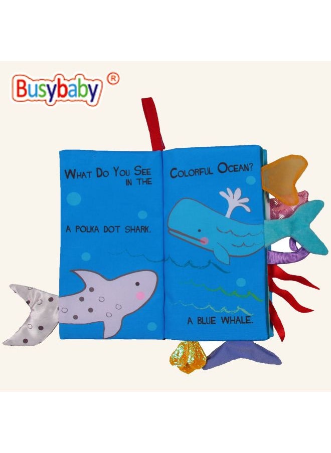 Montessori Cloth Book Infant Early Education Baby Touch Three-dimensional Animal Tail Newborn Educational Toys Export-Color:Garden BMT3185015  - Image 3