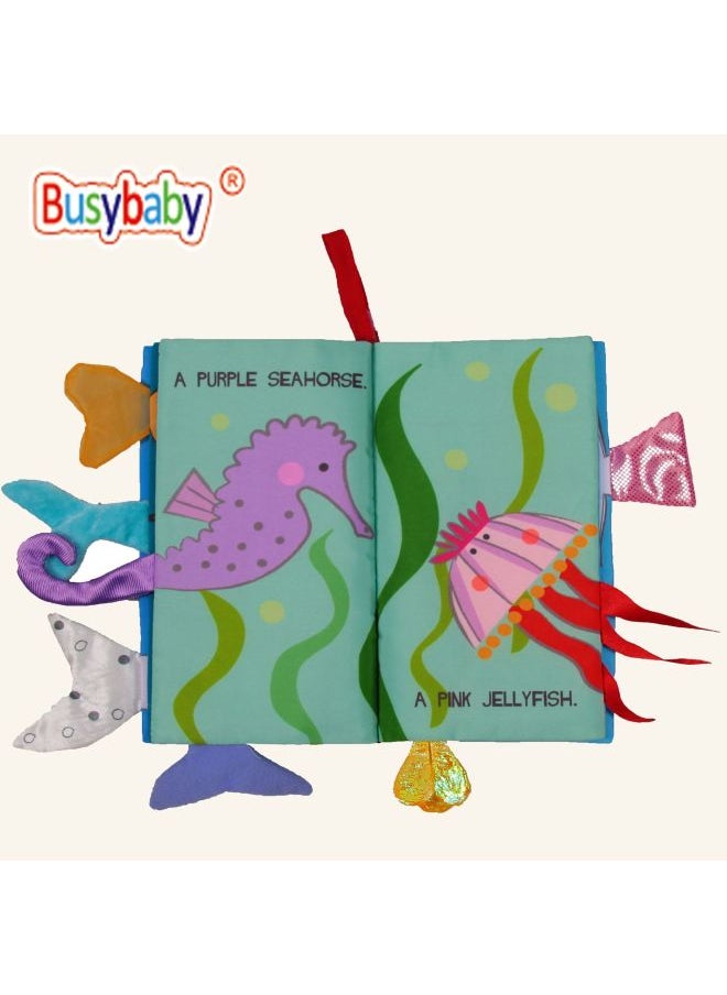 Montessori Cloth Book Infant Early Education Baby Touch Three-dimensional Animal Tail Newborn Educational Toys Export-Color:Garden BMT3185015  - Image 5
