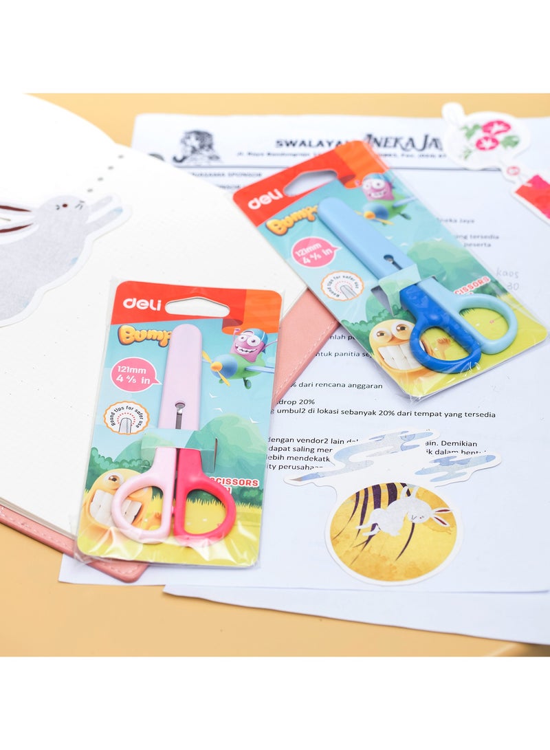 Deli E6021 120mm Safety Scissors with Blunt Tip 鈥?ideal for school use (Assorted) - Image 4