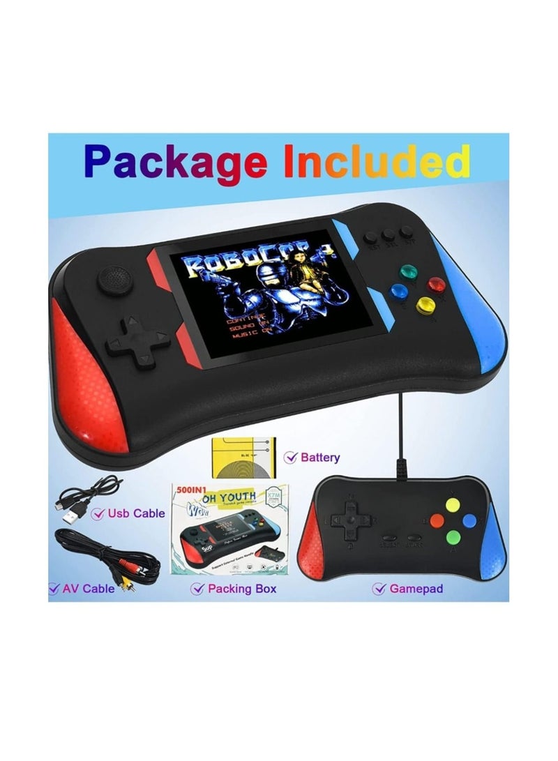 SUP Retro Handheld Game Console Retro Video game Console With 3.5 inch HD Large Screen Preloaded 500 FC NES Classic games Portable Retro Game Console Support TV Connection  2 Players 1200mAh Rechargeable - Image 4