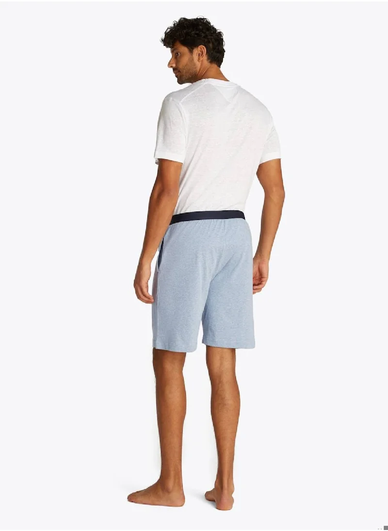 TOMMY HILFIGER Men's TH Original Jersey Pyjama Shorts - Cotton, Blue