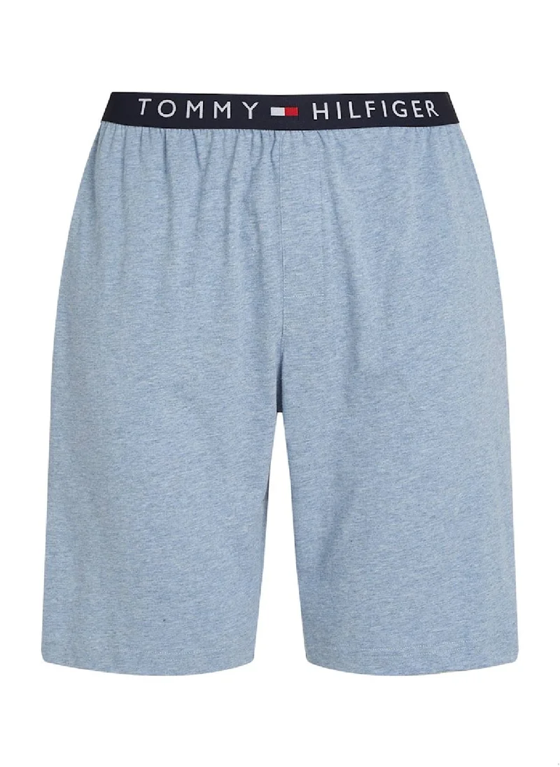 TOMMY HILFIGER Men's TH Original Jersey Pyjama Shorts - Cotton, Blue