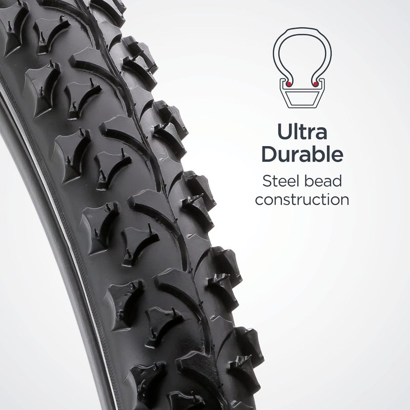 Schwinn 26 x 1.95-Inch Mountain Bike Replacement Tire with High Traction Tread - Image 2