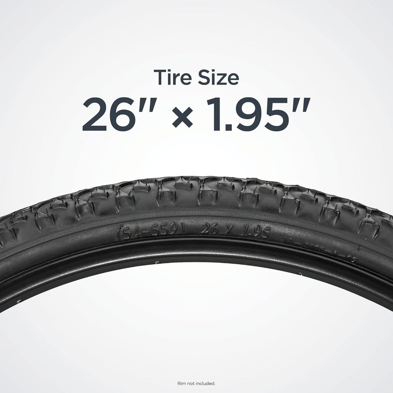 SCHWINN إطار بديل لدراجة جبلية شوان 26 × 1.95 بوصة مع مداس عالي الجرّ - Image 5