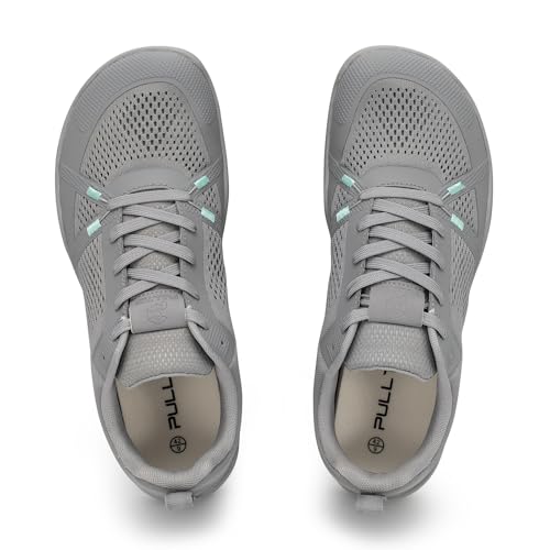 Pulltop Barefoot Trail Running Shoes for Men - Wide Toe Box | Zero Drop Sole | Minimalist Cross-Training Shoes Medium Grey Size 9 - Image 3