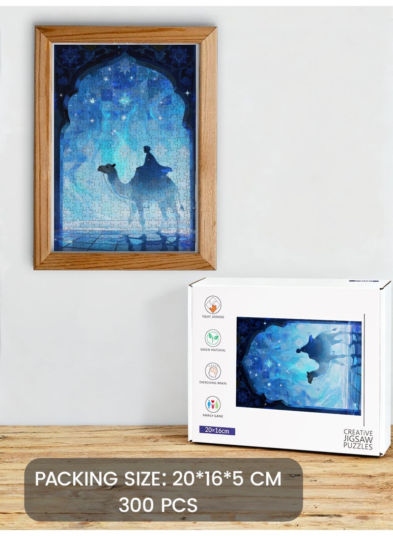 GALADUNE 300 Pieces Puzzles Jigsaws for Adults&Kids Stress Relief Toy, Unique Perfectly-Fitting Pieces, Ideal Gift for Ramadan Birthday New Year, Starring Sea Traveler - Image 1