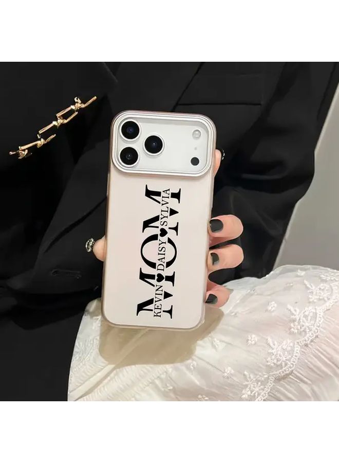 حافظة هاتف فاخرة مخصصة باسم الأم بلون الحلوى لهاتف iPhone 13 Pro Max - Image 2